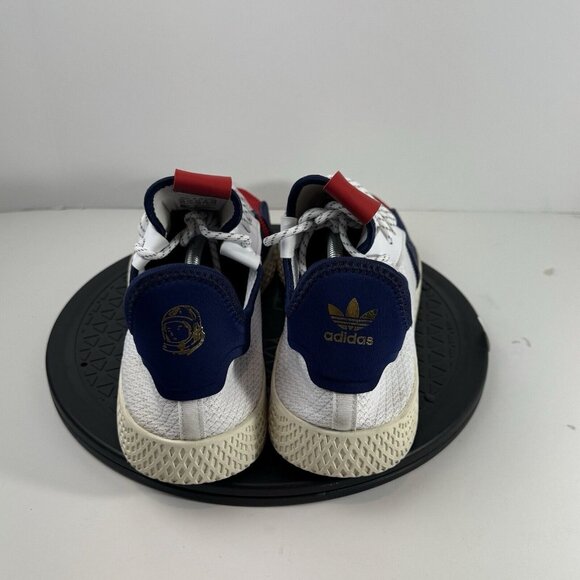Adidas Pharrell Tennis HU Billionaire Boys Club Mens Size 13  White Red Sneakers - Picture 4 of 8
